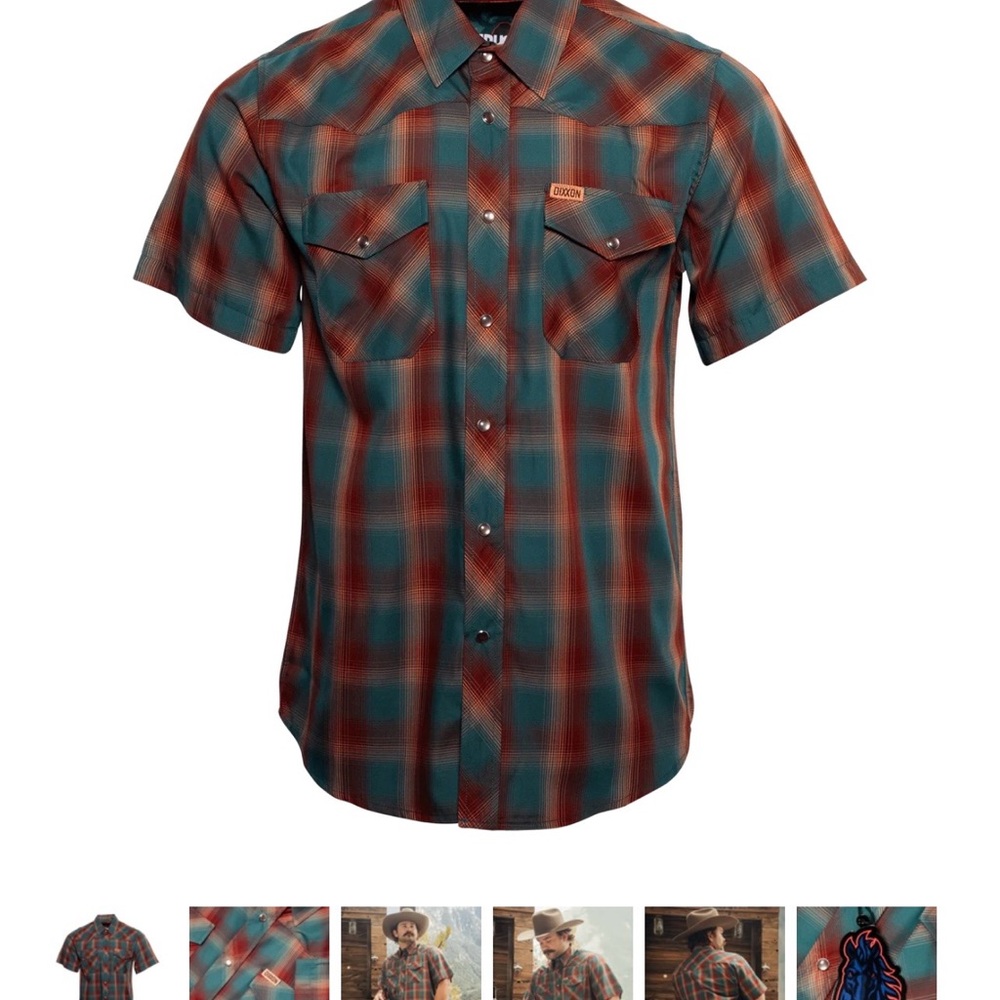 Dixxon Lasso Series Denver Men’s Flannel Shirt SHORT SLEEVE bamboo 3X - Picture 3 of 6